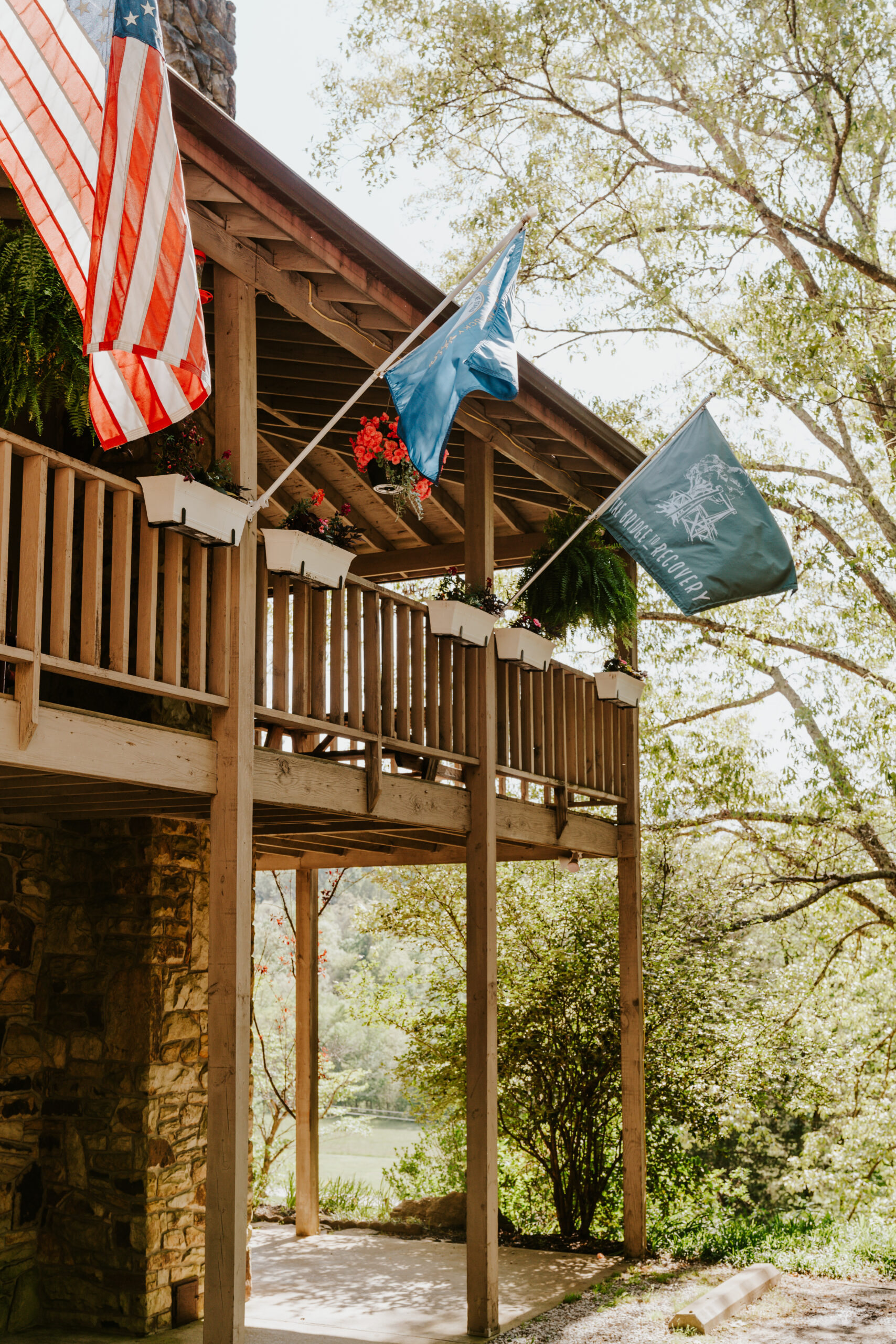 A building at The Bridge to Recovery's mental health workshop